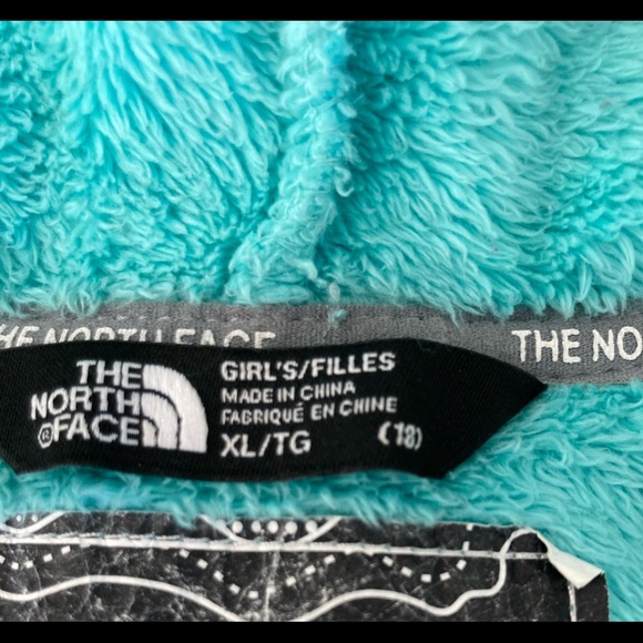 The North Face Teal/Gray Fleece Full Zip Jacket - Picture 7 of 8